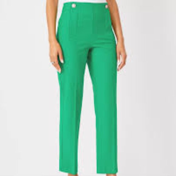 Ann Taylor Pants - NWT Ann Taylor pencil sailor pant in jolly green twill, sz. 6
